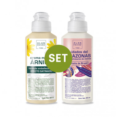 Cód.PK05 - Set Cremas de Manos Árnica-Castaña de Brasil 60 ml.