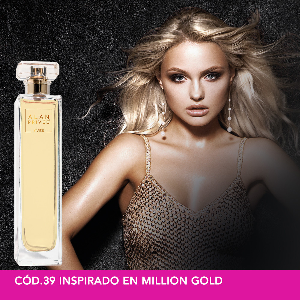 Cód.39 - Inspirado en Million Gold de Paco Rabanne - Perfume 100 ml. Cód.39 - Inspirado en Million Gold de Paco Rabanne - Perfume 100 ml.